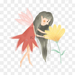 穿红色衣服的小精灵