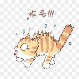 炸毛猫咪表情包
