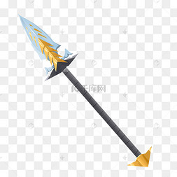 原画游戏q版三叉戟黑色三叉戟圆形复古邮戳手绘黑白中药人参大戟装饰