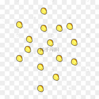 玉米粒秋天可爱卡通