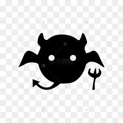 邪恶的图标亮眼的香肠嘴小丑万圣节卡通可爱紫色图标卡通天使恶魔绿色