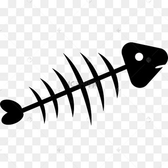 鱼刺卡通图片_鱼刺卡通设计图片素材大全-千库网