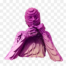 png阿格里巴古典半身石膏像雕像下载 png下载psd抽象线稿人脸半面人像