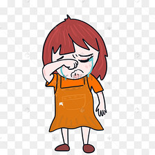 卡通可爱小老虎虎年委屈哭泣表情包素材图片免费下载-千库网