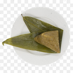 一只剥开粽子