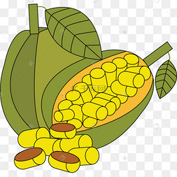 红肉菠萝蜜卡通图片图片