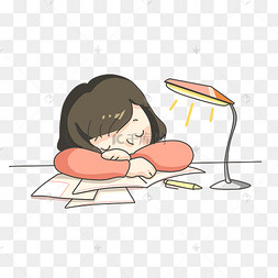 小女孩四个小朋友手绘写作业手绘