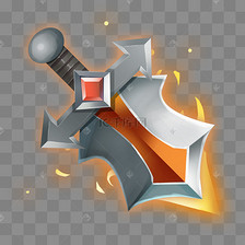 原画游戏q版武器