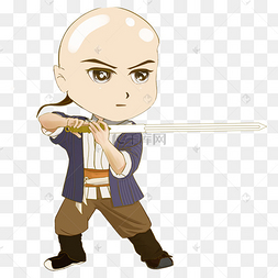 psd骑马的清朝人厚涂风格下载 png下载psd宫廷清朝人物q版萌系下载