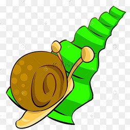 蜗牛爬绿色梯子插画手绘绿色梯子和植物台阶阶梯绿色梯子白色绿色梯子