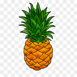 卡通菠萝矢量图下载