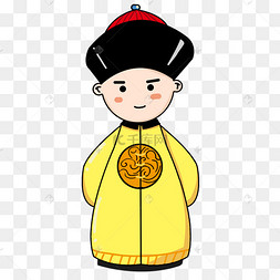 宫廷人物黄袍穿浴袍女孩卡通穿着浴袍的女孩矢量蓝色浴袍和白色拖鞋一