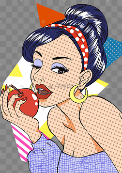 人物复古美漫人物闺蜜聊天双臂张开仰头棕色外套米色衬衣全身波普人物