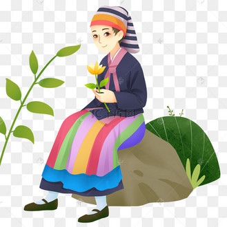 少数民族之布依族少女