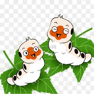 蚕卡通图片_蚕卡通设计图片素材大全-千库网