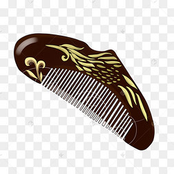 檀木印花梳子