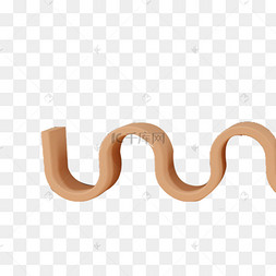 卡通弯曲的线条免抠图