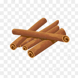 棕色圆形桂皮插图下载 png下载psd坚果手绘卡通板栗栗子下载 png下载