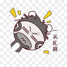 风格萌系小鹿一头乱麻表情