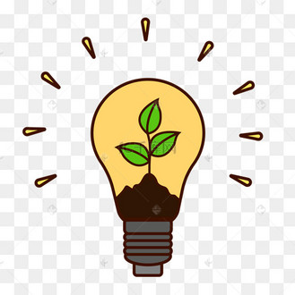 矢量手绘卡通灯泡矢量透明底免抠