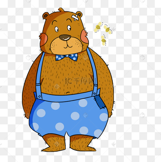卡通熊爸爸