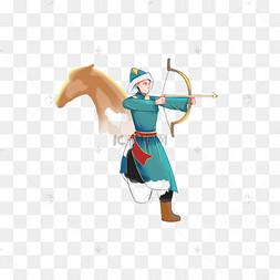 卡通牧民png下载