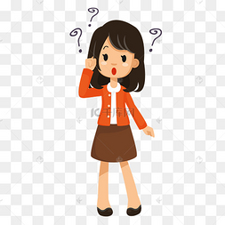卡通小女孩矢量图片ps素材