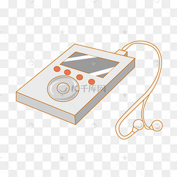 音乐播放器mp3mp3音乐播放机卡通mp3播放器mp3播放器图标红色mp3装饰