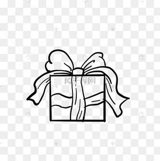 简约手绘线条礼盒