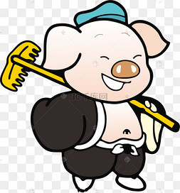手绘可爱卡通猪八戒