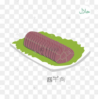 牛肉简笔画 彩色图片