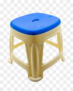 蓝色塑料凳子