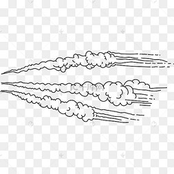 气流尾气尾气气泡快闪大气污染飞行飞机人物装饰插画排气排放大气污染