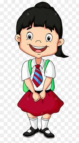 学生微笑卡通