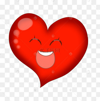红色桃心笑脸