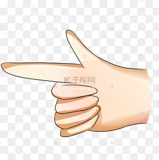 人物手势左边姿势插画