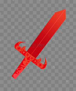 游戏兵器红色宝剑