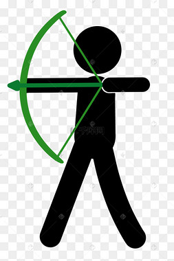 射击射箭火柴人