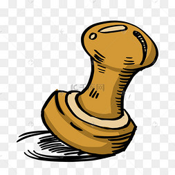 创意水彩盖章插画装饰