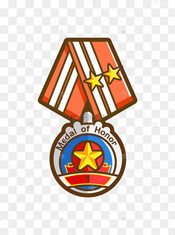 矢量ai卡通荣誉元素勋章奖章素材