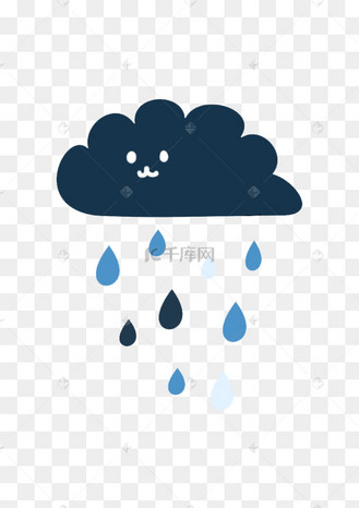 可爱下雨天天气形象
