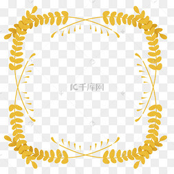 麦穗金色边框