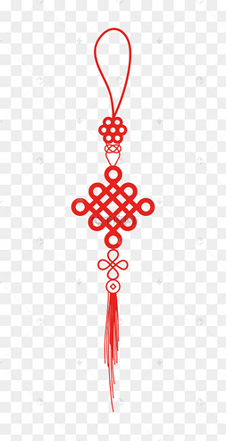 矢量红色中国结