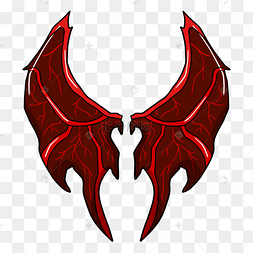 红色恶魔翅膀图片-红色恶魔翅膀图片素材免费下载-千库网