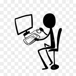 商务办公火柴人