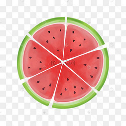 夏季暑假到来小清新水果西瓜