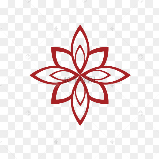 剪纸花
