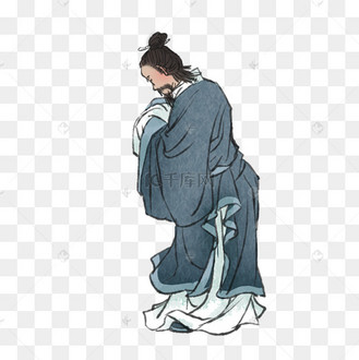 古风人物文人雅士行礼