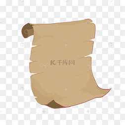 古老的羊皮纸张插画