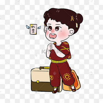 旅游人物拿着机票独自旅行的女孩